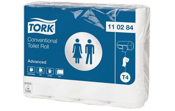 775757 Tork 110284 Toalettpapir TORK Advanced (24) 2-lags toalettpapir T4 Tork advanced
